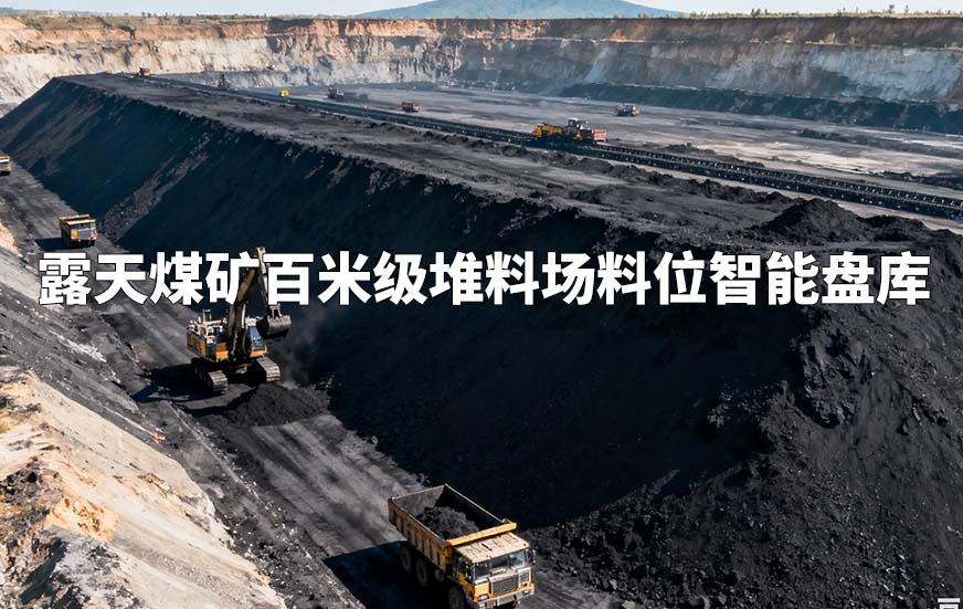 露天煤礦百米級堆料場料位智能盤庫