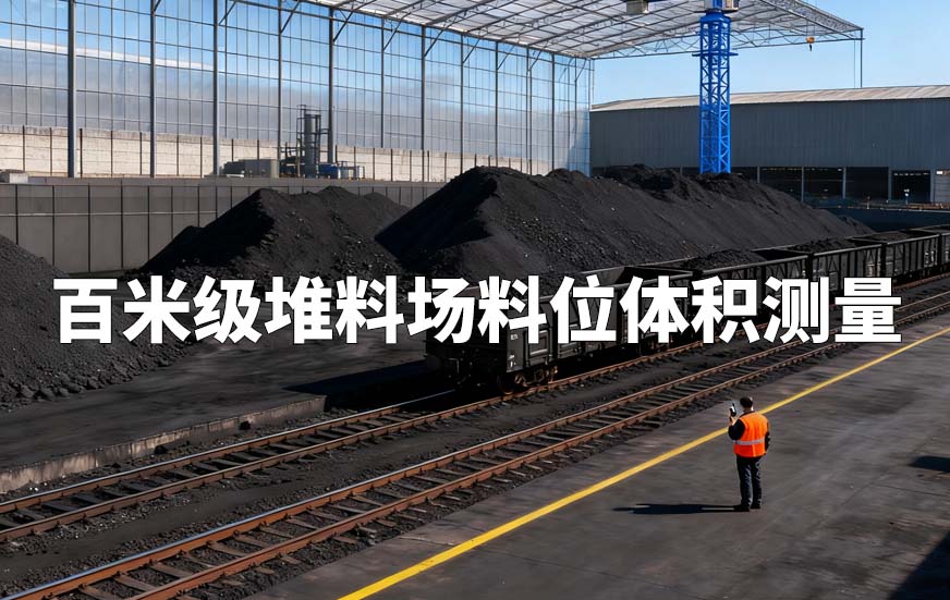 百米級(jí)堆料場(chǎng)料位體積測(cè)量