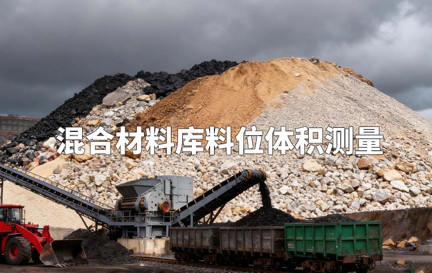 混合材料庫料位體積測量