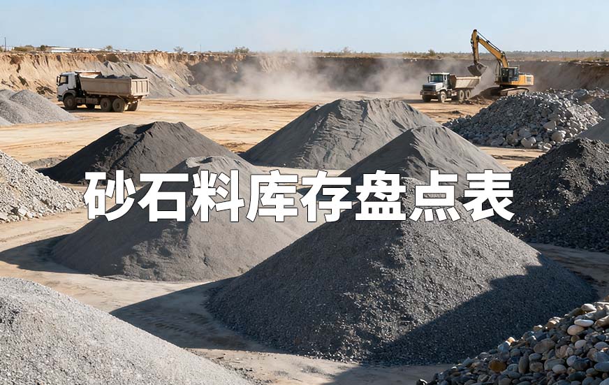 砂石料庫存盤點(diǎn)表