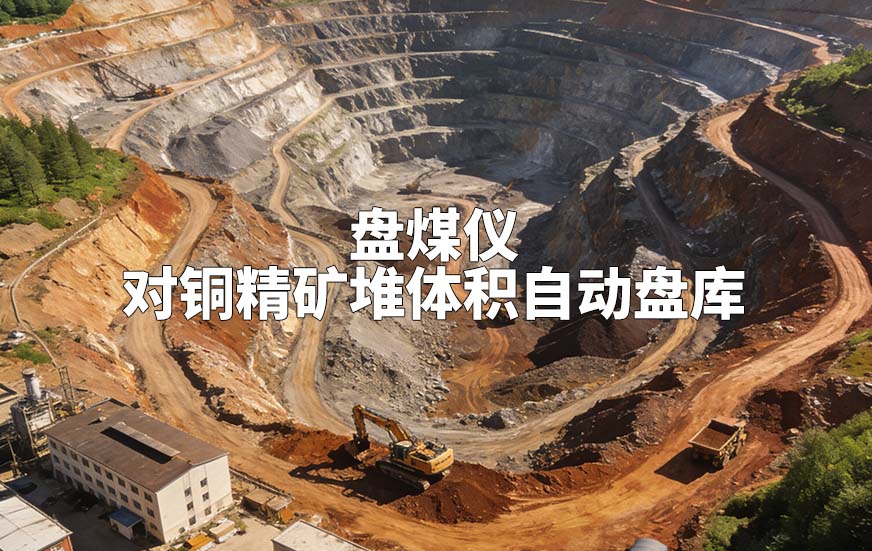 盤煤儀如何對銅精礦堆體積自動盤庫