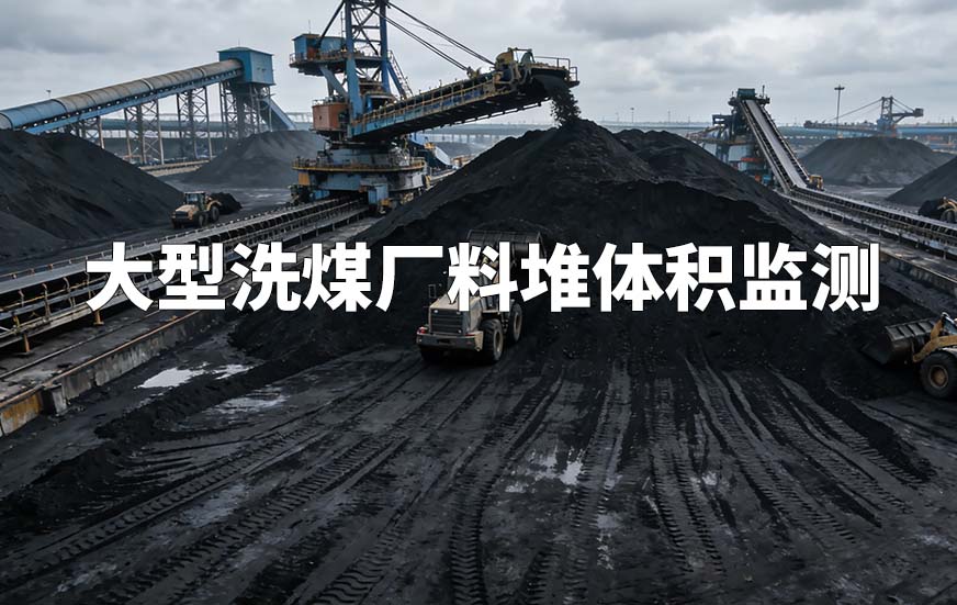 大型洗煤廠料堆體積監(jiān)測(cè)